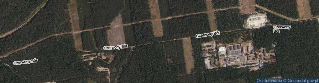 Zdjęcie satelitarne Czerwony Bór ul.